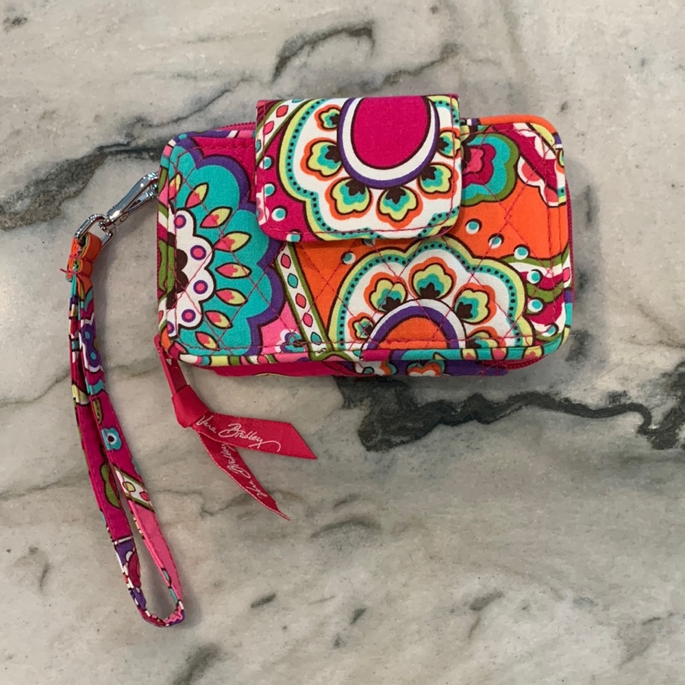 Vera Bradley wristlet wallet. Retired Pink Swirls Fall 2014